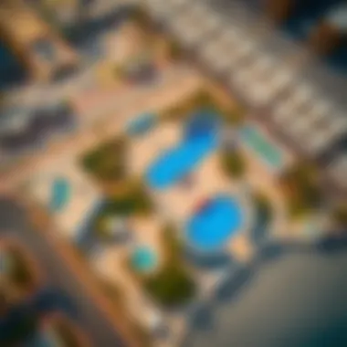 A stunning aerial view of Kite Beach Skate Park showcasing its layout and surroundings