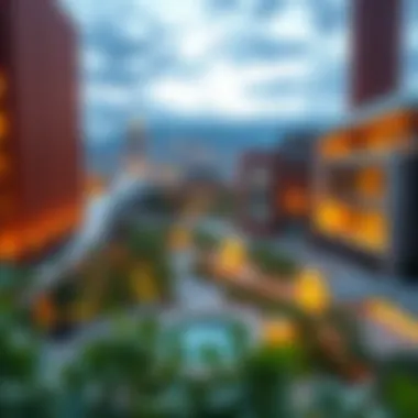 Panoramic view of Liwan showcasing its modern architecture