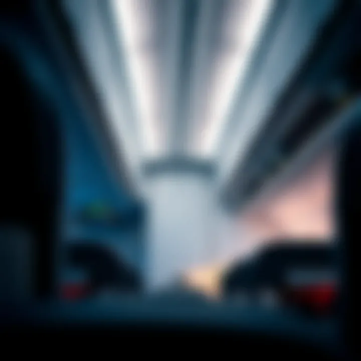 Interior of a low-cost airline cabin