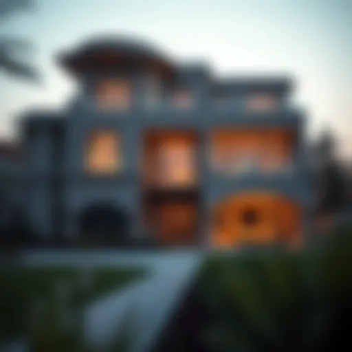 Luxury Property Exterior in Dubai Stunning exterior view of a luxury property in Dubai