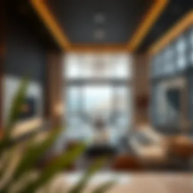 Elegant interior design showcasing a modern living space