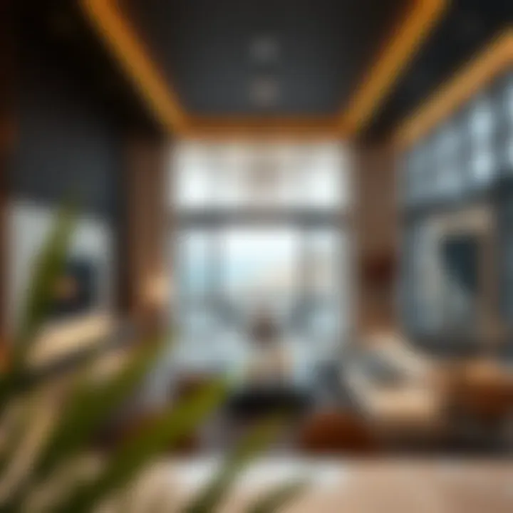 Elegant interior design showcasing a modern living space