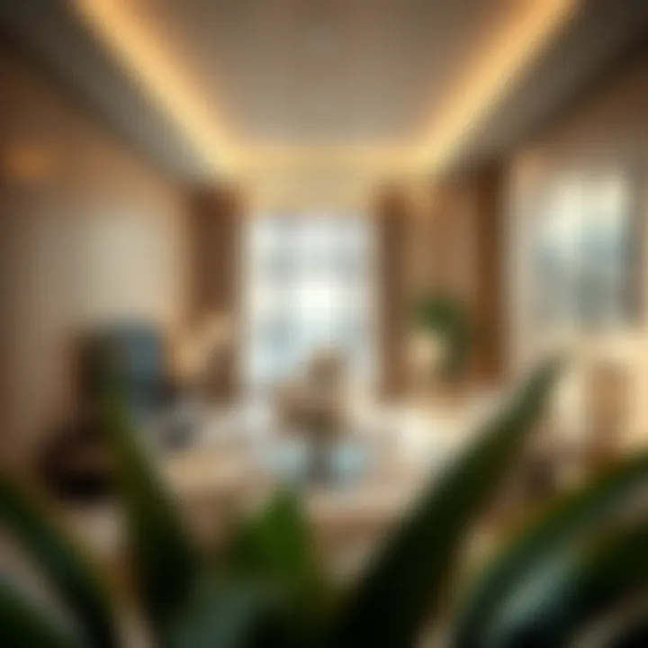 Interior of a luxury apartment in Maryah Plaza