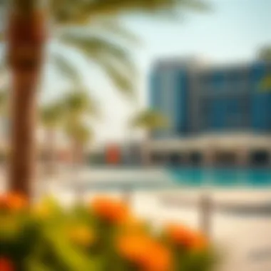 Luxurious amenities at Masar, including a swimming pool and recreational facilities