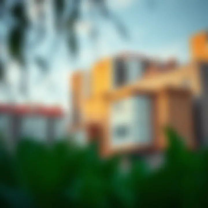 Diverse Architectural Styles in Urban Settings Urban landscape showcasing diverse architectural styles