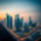 Dubai Skyline and Real Estate Innovations A stunning skyline view of Dubai highlighting iconic real estate developments