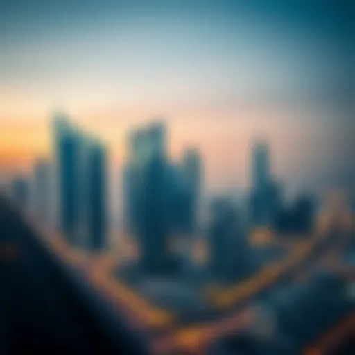 Dubai Skyline and Real Estate Innovations A stunning skyline view of Dubai highlighting iconic real estate developments