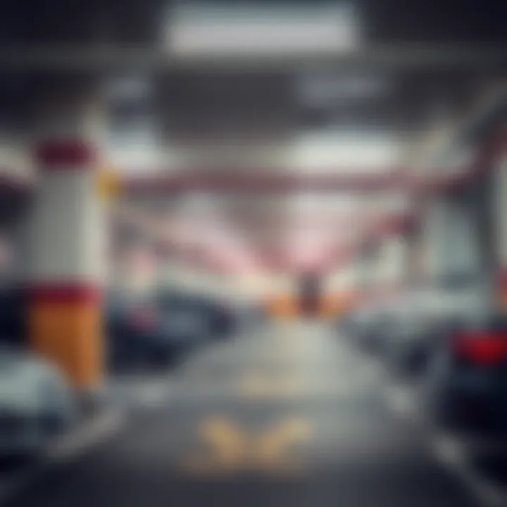 A modern parking facility in Dubai