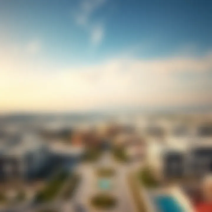 Skyline Overview of Murooj Al Furjan East Stunning skyline view of Murooj Al Furjan East