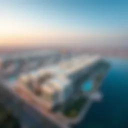 Aerial view of Nad Al Hammer showcasing modern architecture