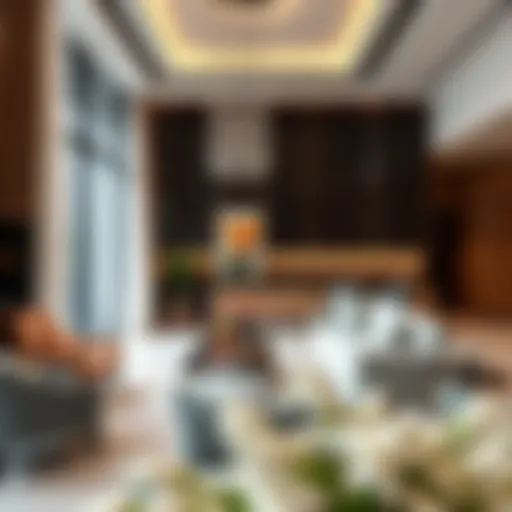 Luxurious Living Spaces in Dubai Modern apartment interior showcasing luxury living in Dubai