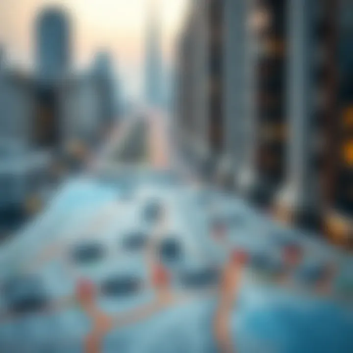 Mapping ADCP Properties in Dubai Detailed map indicating ADCP properties across Dubai