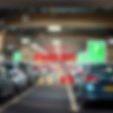 Infographic depicting parking regulations in Dubai