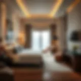 Luxurious hotel room in Dubai with modern amenities