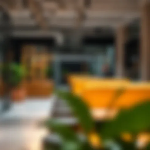 Modern coworking space interior showcasing collaborative work areas