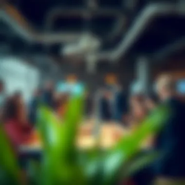 Dynamic networking event within a coworking environment