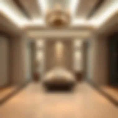 Luxurious spa treatment room with serene ambiance