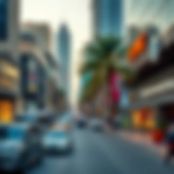 Commercial Opportunities in Dubai A bustling commercial area in Dubai representing investment opportunities