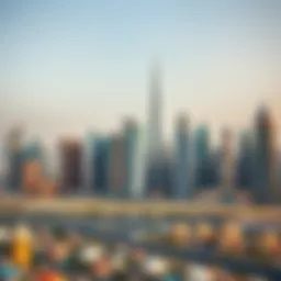 A panoramic view of Dubai's skyline showcasing modern architecture