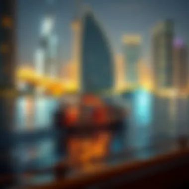 Ferry Route Map from Dubai Marina to Al Ghubaiba Map highlighting the ferry route from Dubai Marina to Al Ghubaiba