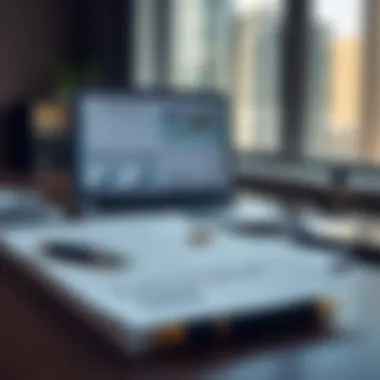 Understanding Freelance Legal Frameworks in Dubai Legal documents and a laptop on a desk symbolizing freelance contracts