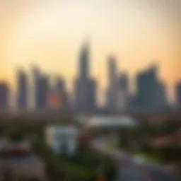Dubai skyline showcasing modern architecture