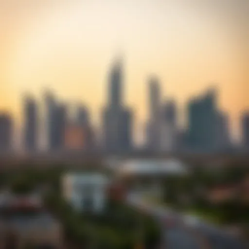 Dubai skyline showcasing modern architecture