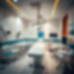 Medical examination room in Dubai