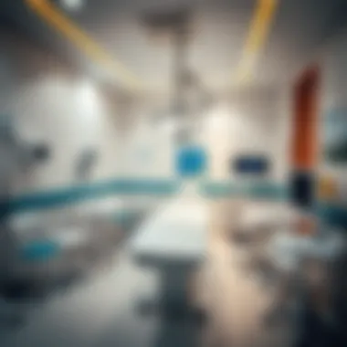 Medical examination room in Dubai