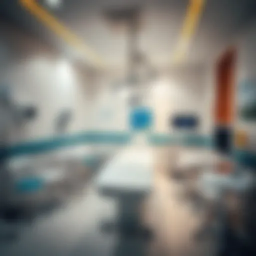 Medical examination room in Dubai
