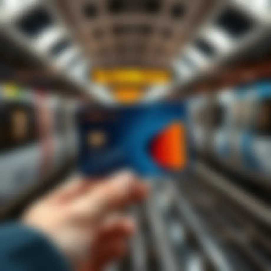 Detailed view of a Nol Card used for Dubai Metro