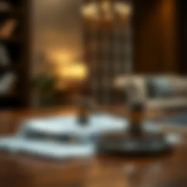 Legal framework documents on a desk