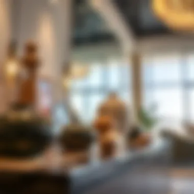 Contemporary Decor Offerings from Pan Emirates A close-up of contemporary decor items from Pan Emirates