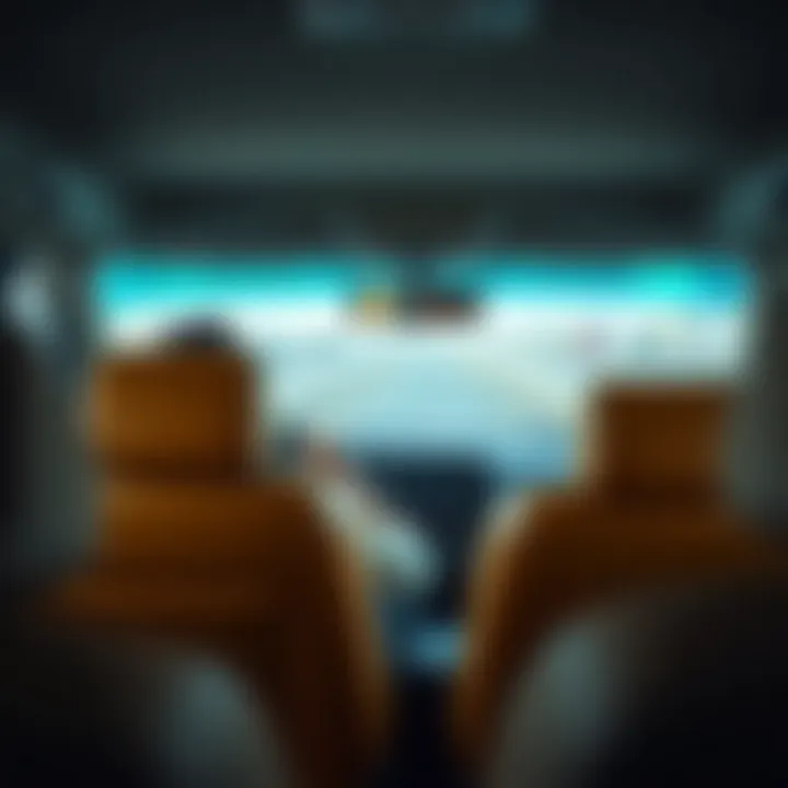 Comfortable Taxi Ride Experience A passenger comfortably seated in a Dubai taxi during a ride.