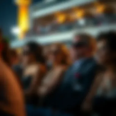 An elegant audience enjoying a polo event, immersed in the luxurious atmosphere