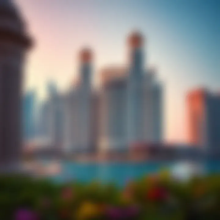 Architectural Marvel of The Royal Atlantis Stunning view of The Royal Atlantis architecture against the Dubai skyline