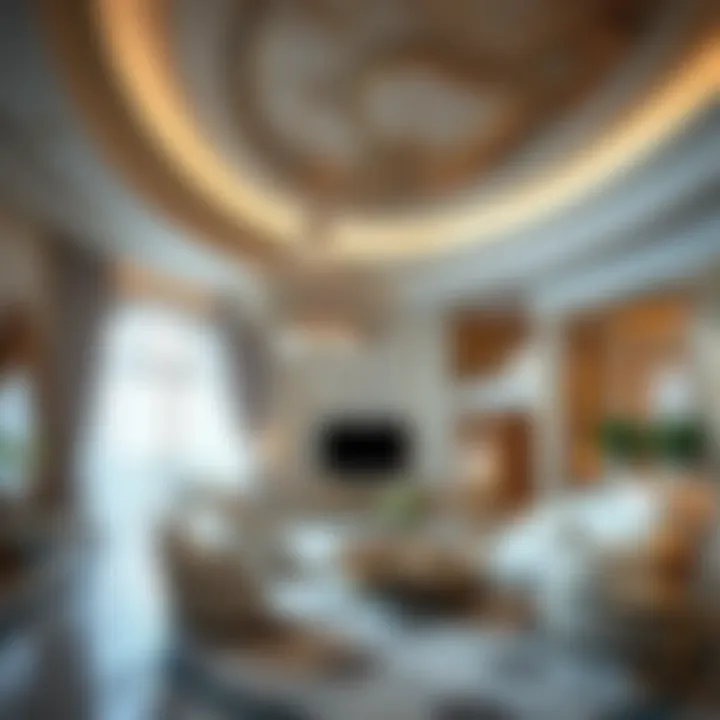 Opulent Interiors of The Royal Atlantis Luxurious interior design showcasing opulence within The Royal Atlantis