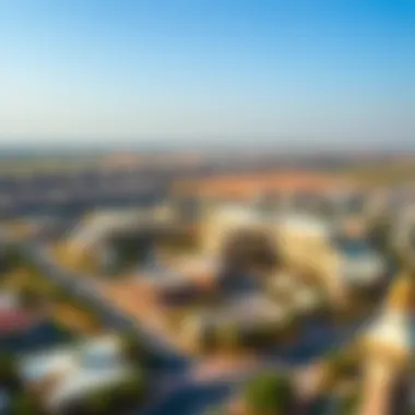 Aerial view of the surrounding community and amenities near Radisson Hotel