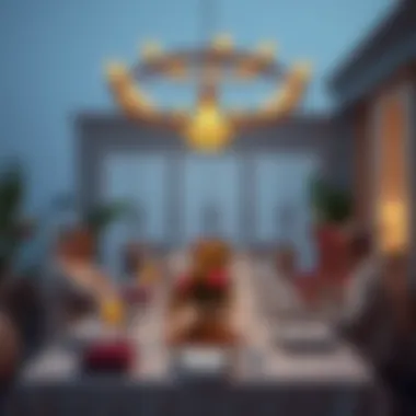 Iftar Table Setting for Community Gatherings A beautiful table set for Iftar, representing community gatherings