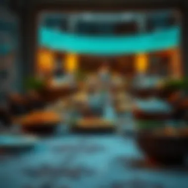 A beautifully arranged table for Iftar with traditional dishes.