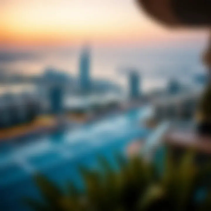 Scenic Waterfront Views from Luxury Residences Breathtaking waterfront view from a luxury residence in Dubai