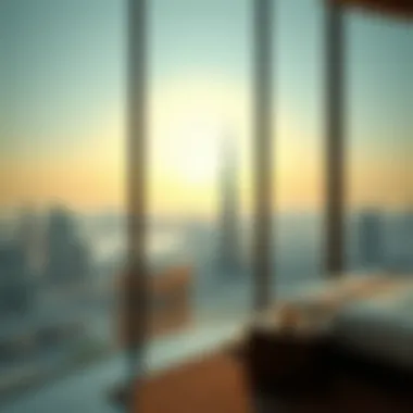 Breathtaking Views from the Ritz-Carlton Residences Panoramic view of Dubai skyline from the Ritz-Carlton Residences