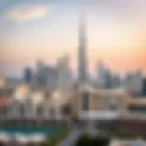 Panoramic view of Dubai skyline showcasing luxury properties
