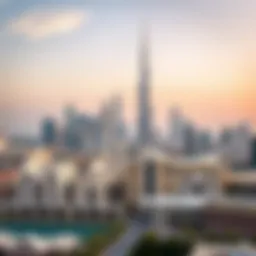Panoramic view of Dubai skyline showcasing luxury properties