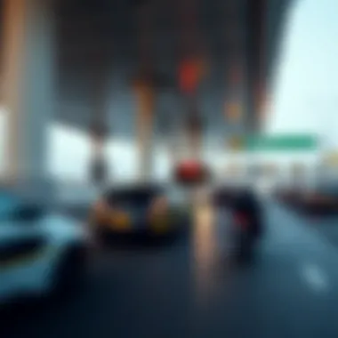 Commuter Experience at Salik Toll Points Commuters navigating through Salik toll gates