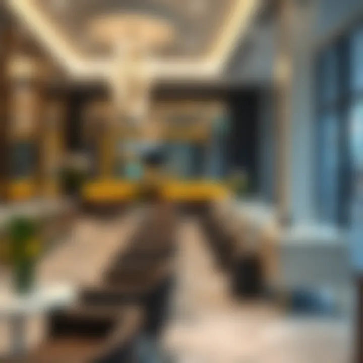 Sophisticated Salon Ambiance Elegant salon interior showcasing modern design