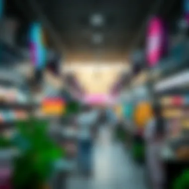 Vibrant Beauty Industry Landscape A bustling beauty market scene in Dubai