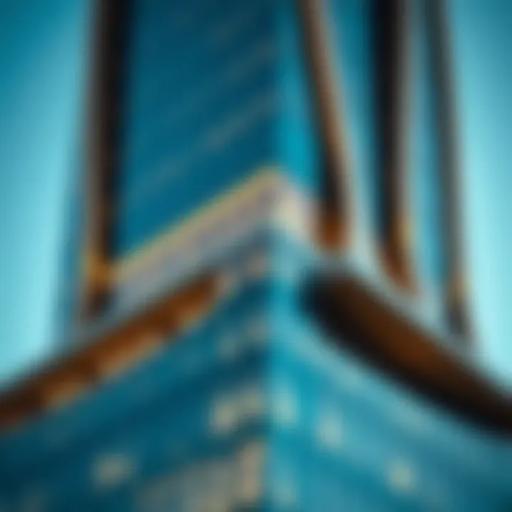 Close-up of Shatha Tower's façade highlighting its modern materials and design elements