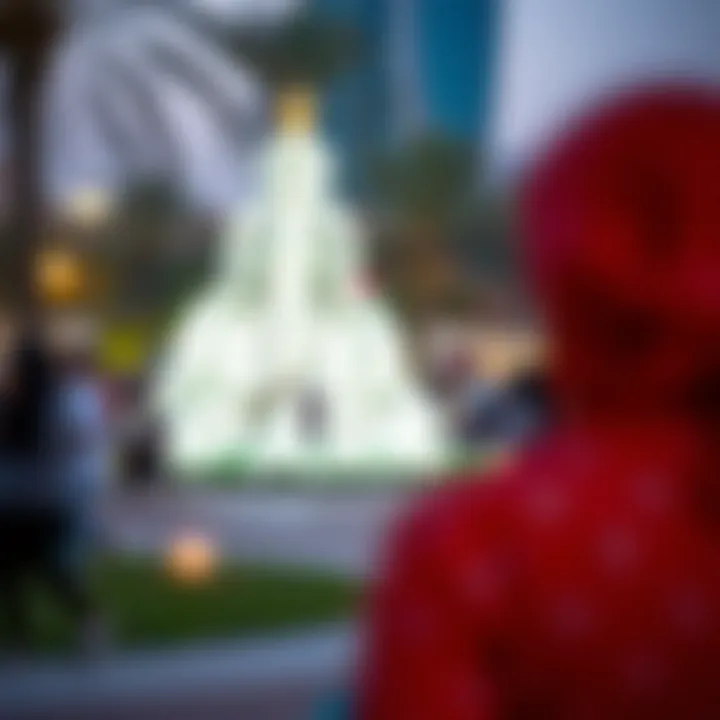 Community Engagement at Sheikh Fatima Park Visitors enjoying leisure activities in Sheikh Fatima Park