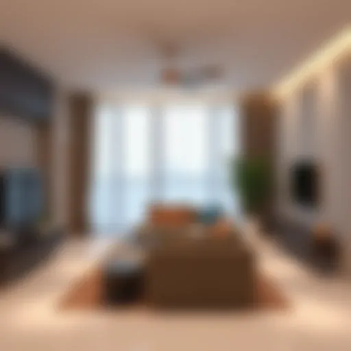 Modern apartment interior in Al-Tawun showcasing contemporary design